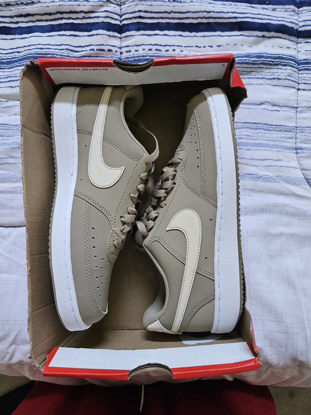 Nike Court Vision Lo Sneakers Box No Top Never Worn 8m